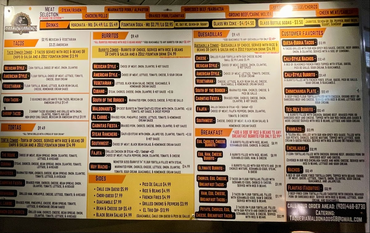 Taqueria Maldonado's Menu - Image 3